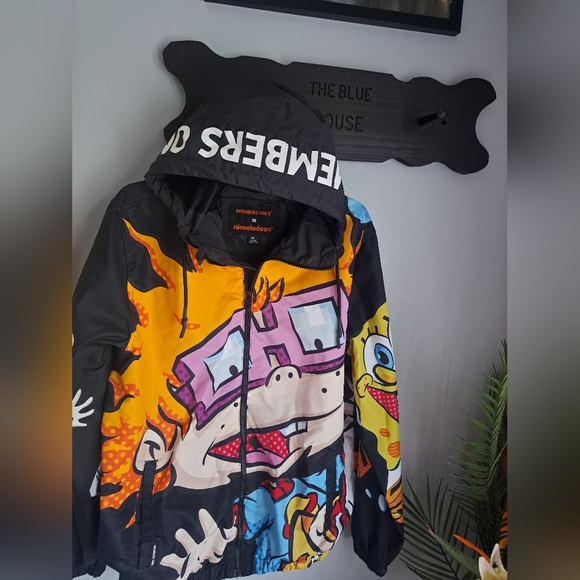 Members Only X Nickelodeon Jacket Size M Rugrats Spongebob Ren Stimpy Whimsigoth - Picture 13 of 13